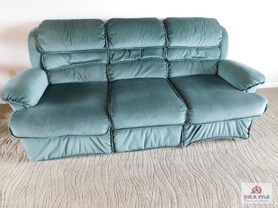 Lazyboy green sofa