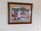 Snowy Day framed print