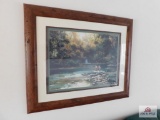 Fisherman framed print