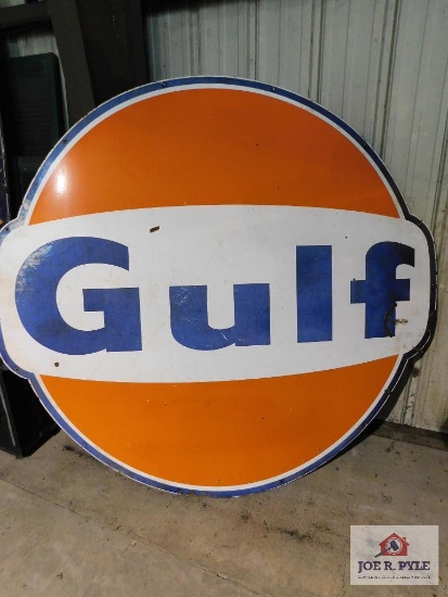 GULF single sided sign 73 in.x79 in.