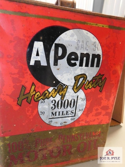 Vintage 2 gal. Penn heavy duty oil can
