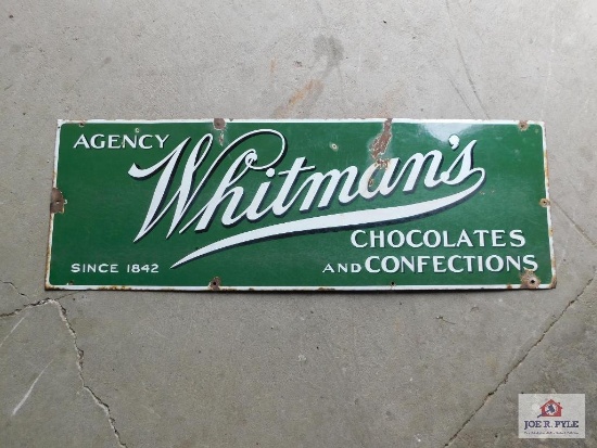 13X39 Whitman's Chocolates sign