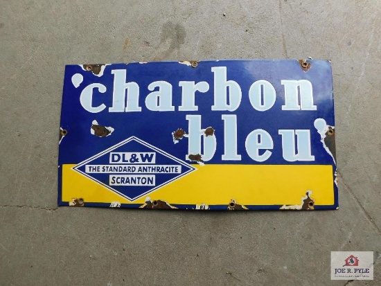 Charbon Bleu 26 in.x14 in. DL>&W anthracite co. Scranton, Pa.