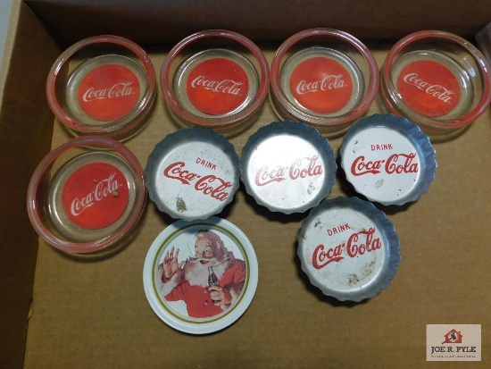 Coca-Cola ashtrays & coaster