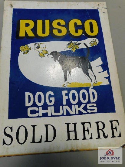 Unique RUSCO dbl. sided sign