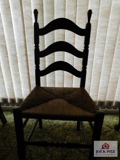 Woven bottom chair