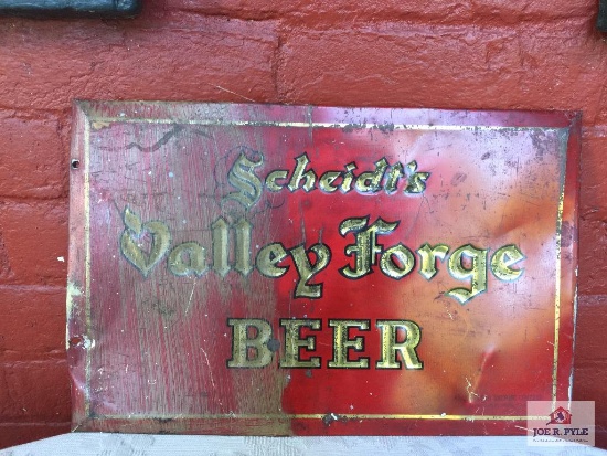 Local sign out of Giuliani Family store in Bretz WV. Scheidt's Valley Forge BEER