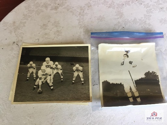 1946 Browns photos Backfield, Frank Gatski, and Otto Graham