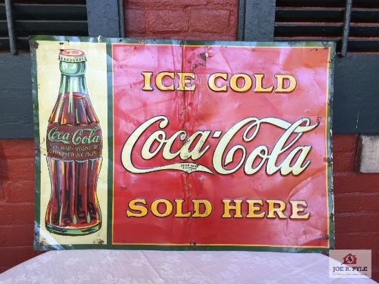 Vintage Metal Coca-Cola sign