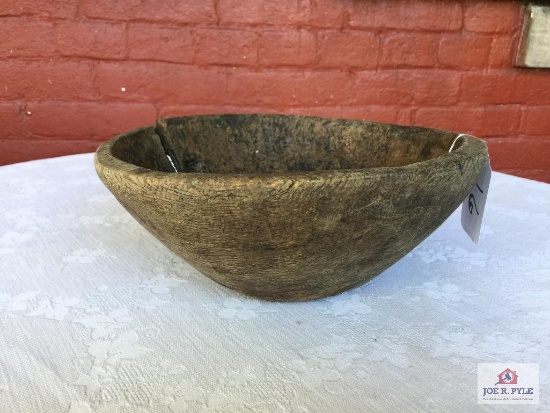 Wooden burl bowl