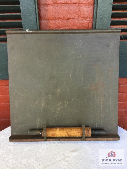 Tin Pastry and Bread board with wooden rolling pin Cambridge OH