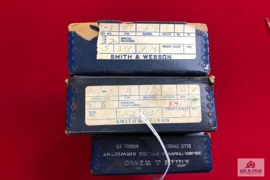 Lot of 3: Empty Smith and Wesson Boxes