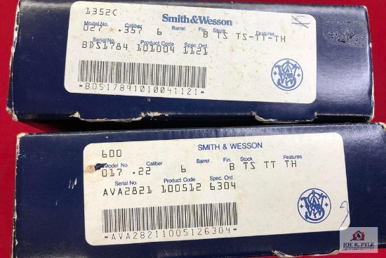 Lot of 2 Smith and Wesson Empty Boxes