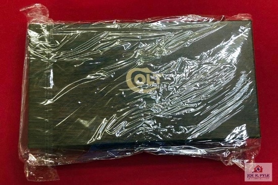 Colt Woodgrain Box for Diamondback, with paperwork and labels