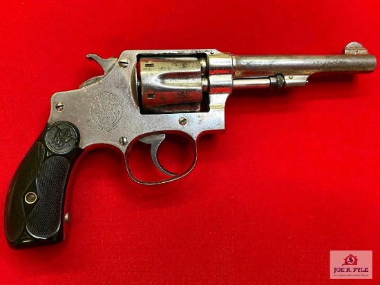Smith and Wesson Double Action Nickel .32 Long | SN: 3557