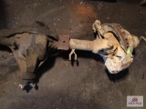 International Scout front axle assembly partially dismantled