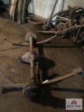 International Scout rear axle assembly and two (2) springs