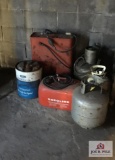 Lot gas cans, propane cylinders, etc.