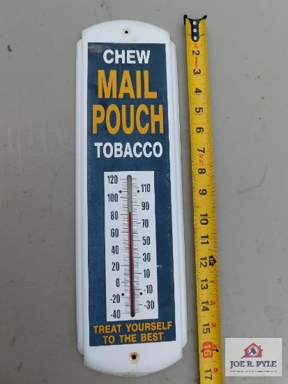 Mail Pouch tobacco thermometer
