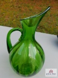 Art glass pitcher