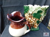 McCoy pitcher and vase