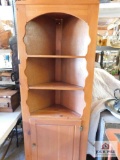 Small corner cabinet (small cut out on left side)