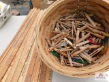 Basket of clothes pins