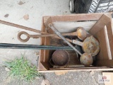 Blacksmith smelting tools and box