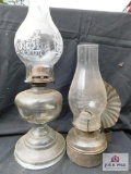 2 oil lamps