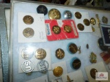 Vintage military buttons