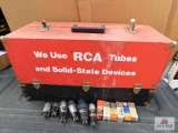 Vintage RCA tv/radio repairman's box wtubes