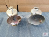 2 carbide lamps