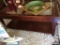 Glass top coffee table (matches lot 127)
