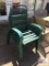 Lot four plastic lawn chairs