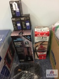 Lot New in box: mist Humidifier, First Alert extinguisher, lanterns