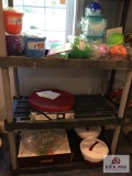 Lot Pampered Chef, new in package storage ware, plastic shelf, etc.