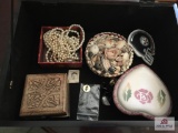Picture box with jewelry contents