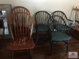 Lot five chairs