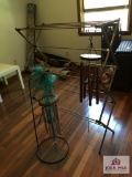 Wind chime and folding clothing rack