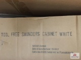 New in Box Saunders tool free cabinet white