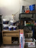Lot building supplies and shelves