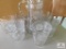 Wheel Cut Glass Pitcher With Matching Tumblers