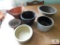 Collection Of Stoneware Bowls/ Roseville Dog Bowl