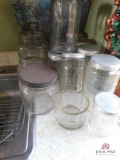 Collection Of Canisters (Some With Lids)