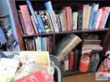 Bookshelf And Contents With Tote Of Books