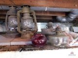 Dietz And Wards Lanterns With Oil Lamp Bases