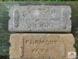 Fairmont W. Va. And Grafton Clarksburg W.Va. Cement Blocks