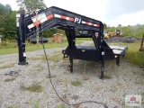 2015 PJ Trailer gooseneck 30 foot warn ramps & hitch VIN 4P5LD302483017385