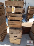 ? 6 Wooden Apple Crates