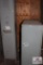 Large metal storage cabinet with locker